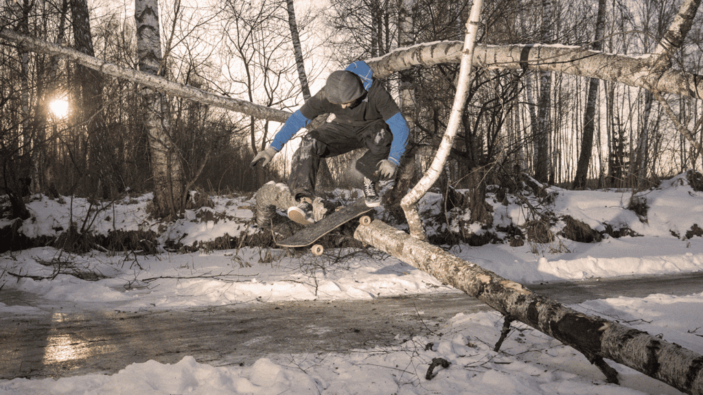 Как Илья Батраков вырезал споты на замёрзшей реке