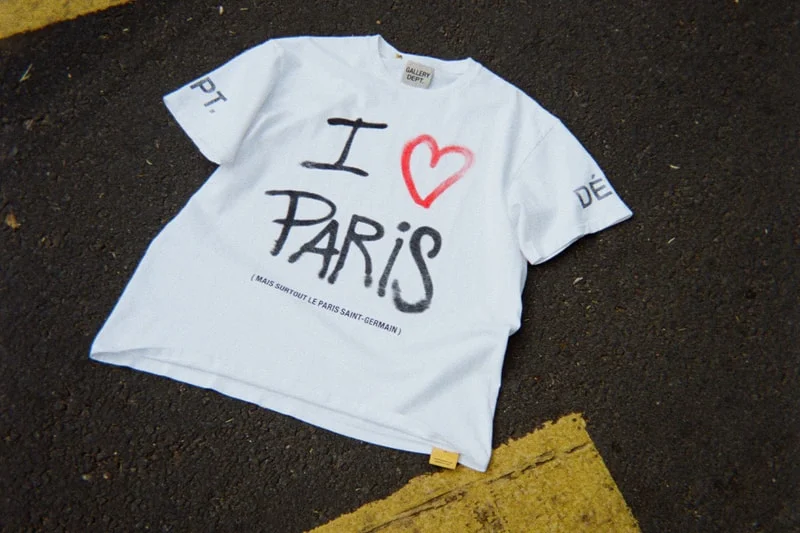 GALLERY DEPT. и Paris Saint-Germain представляют лимитированную футболку 'Я люблю Париж'
