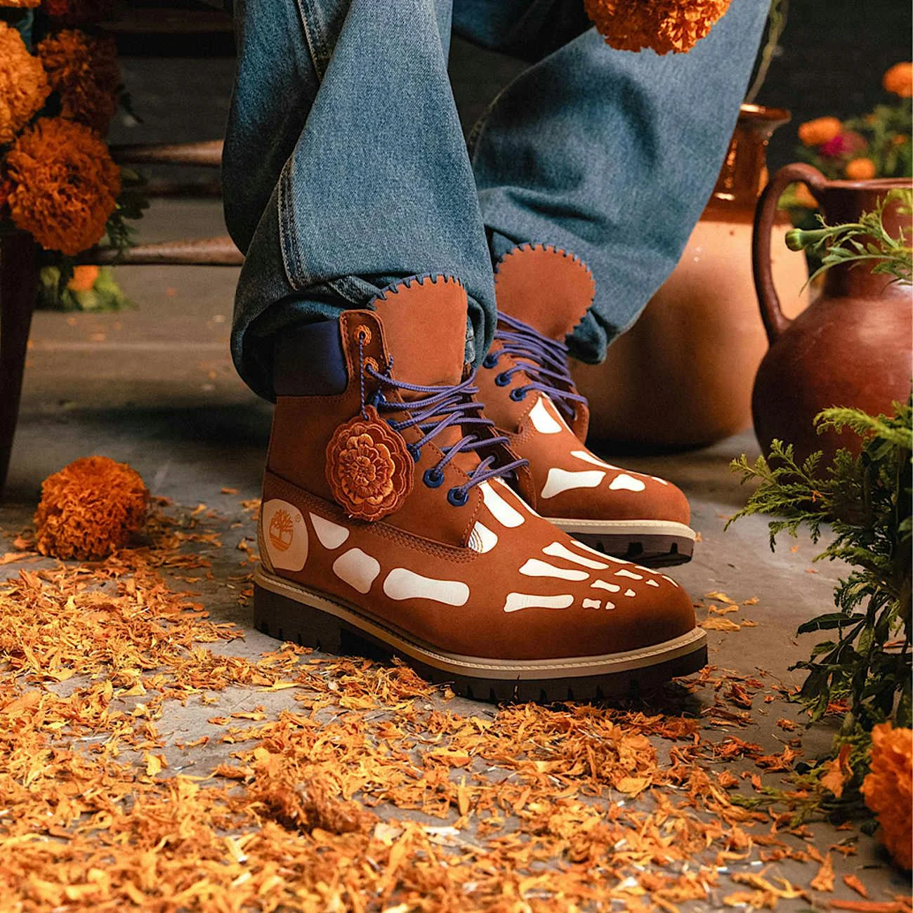 Ботинки Timberland с костяным дизайном готовы к Хэллоуину
