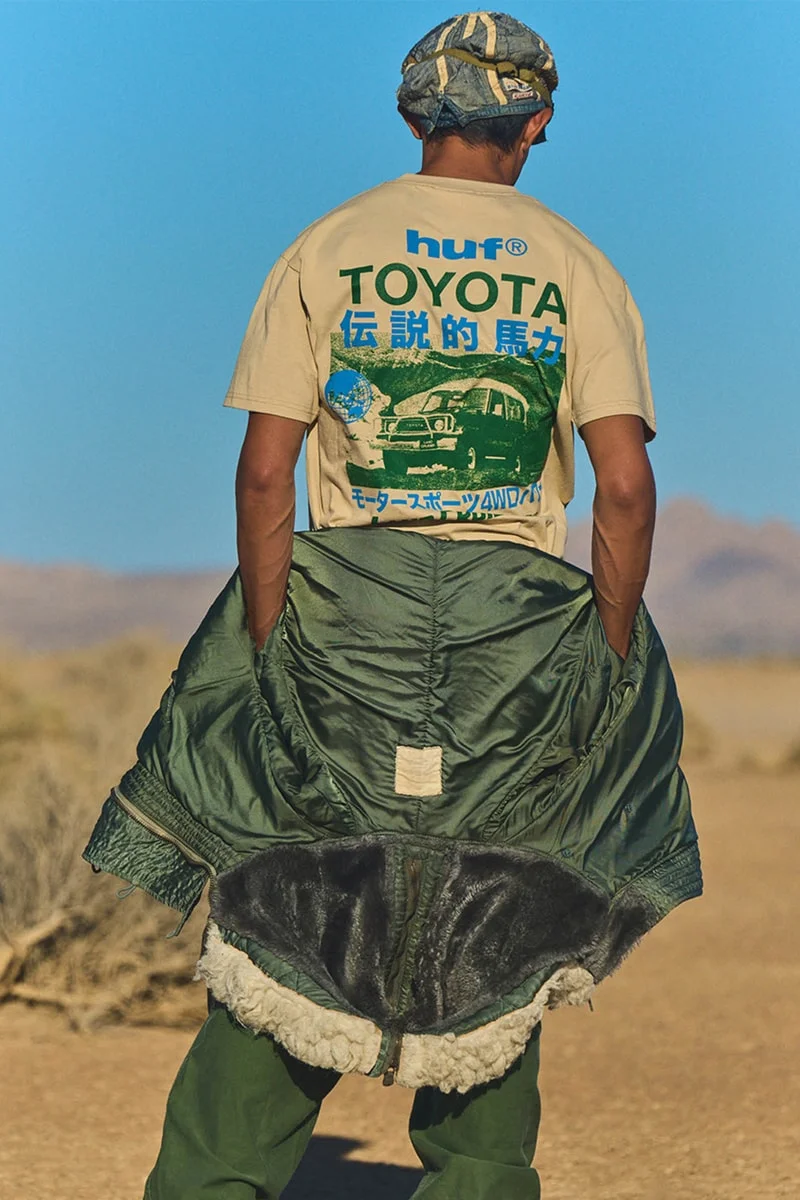 Вторая коллекция HUF x Toyota Land Cruiser: ретро-вдохновение на скейт-досках