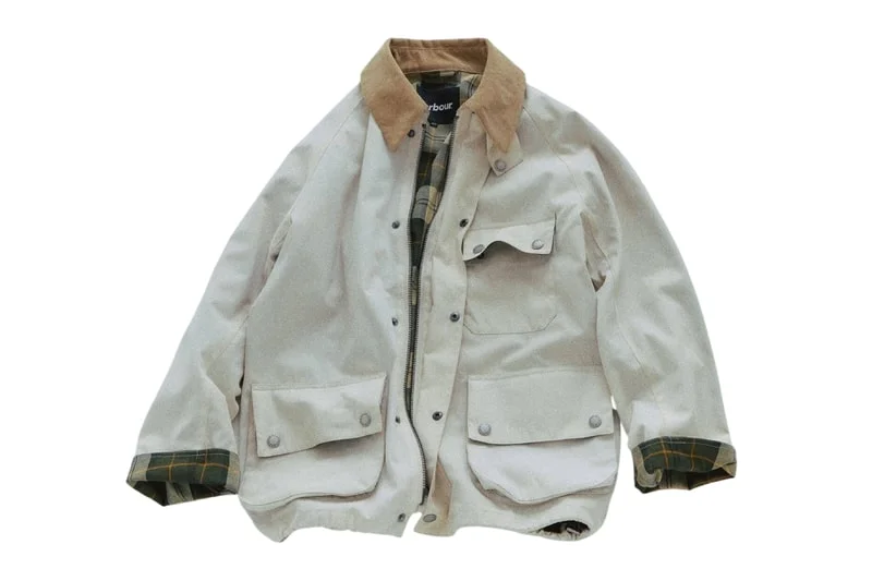 JOURNAL STANDARD relume обновляет Barbour Solway Zipper с использованием невашеного хлопково-нейлонового материала и шнурком на талии
