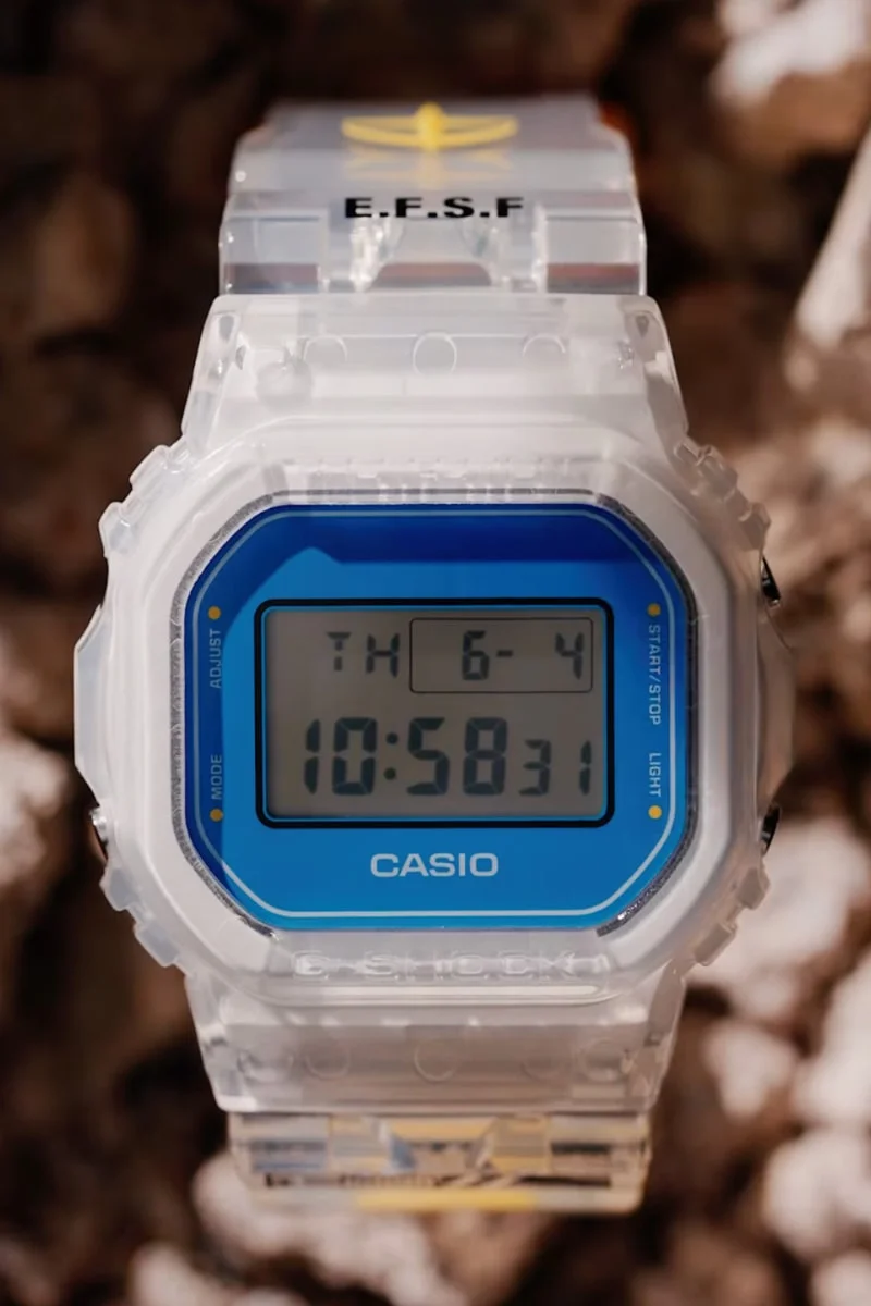 Часы G-SHOCK DW-5600, вдохновлённые RX-78-2 Gundam, — новая находка для фанатов