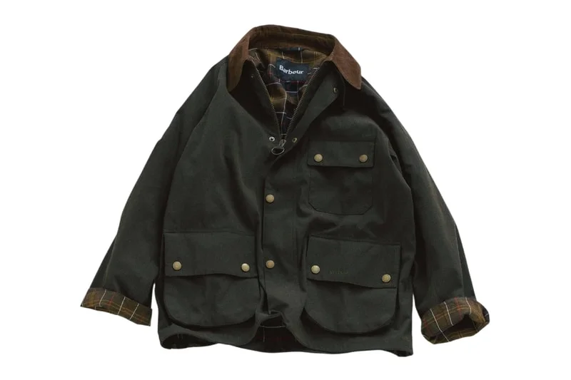 JOURNAL STANDARD relume обновляет Barbour Solway Zipper с использованием невашеного хлопково-нейлонового материала и шнурком на талии
