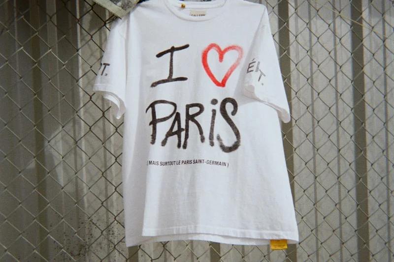 GALLERY DEPT. и Paris Saint-Germain представляют лимитированную футболку 'Я люблю Париж'