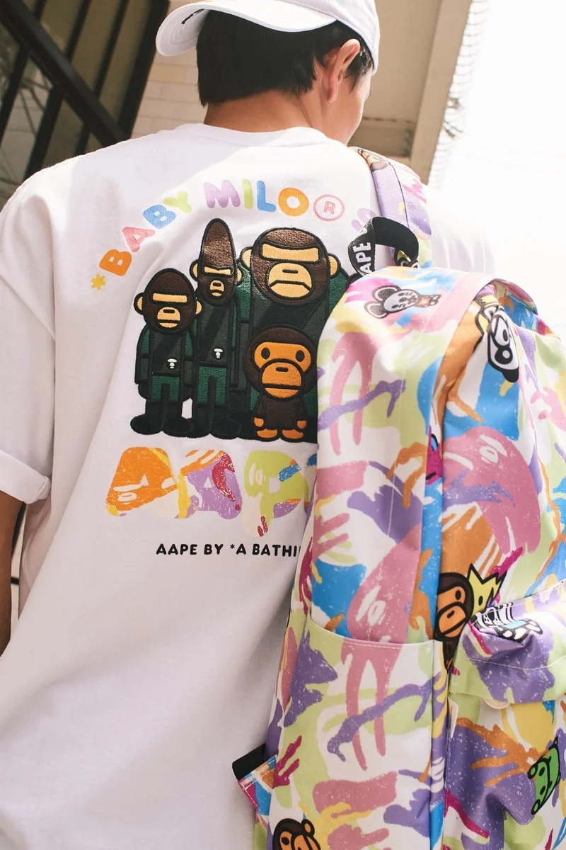 AAPE BY *A BATHING APE® объединяется с BABY MILO® STORE для новой коллаборации