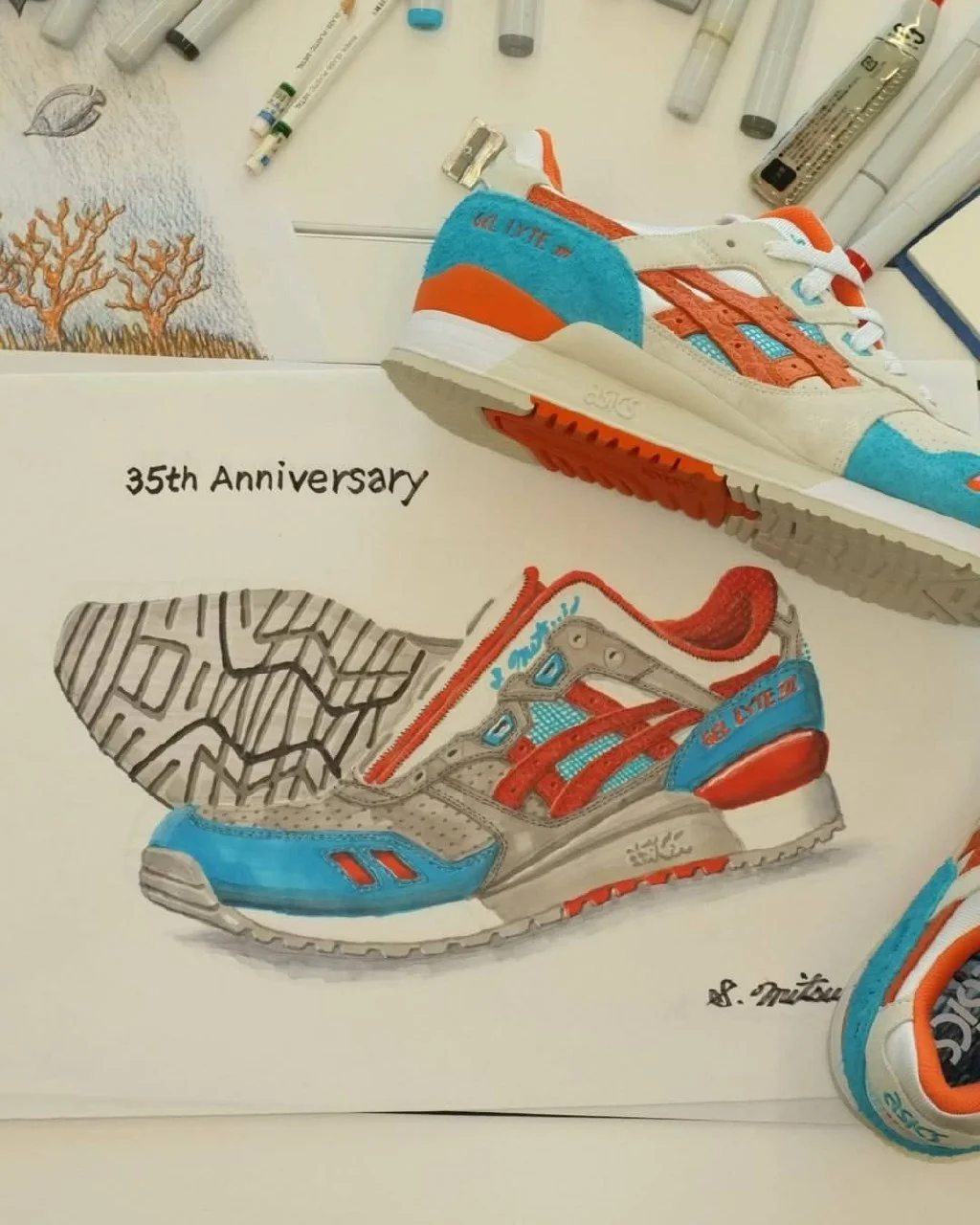 Японские кроссовки Asics GEL-Lyte III: 35 лет и коралловая символика