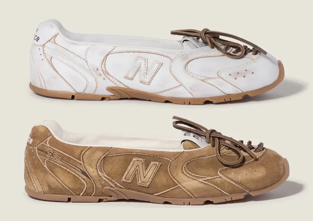 Новый дроп New Balance 530 SL x Miu Miu: пакет для балерин