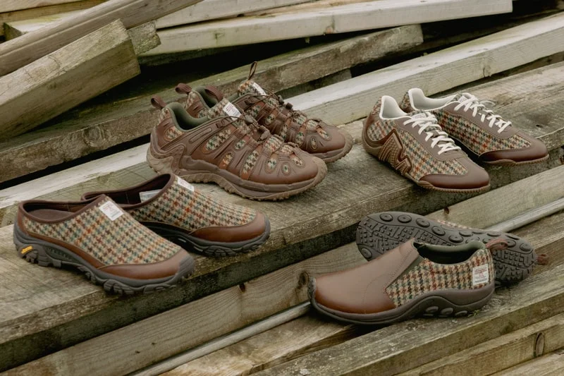 Merrell и Harris Tweed объединились для коллекции обуви из ручной ткани