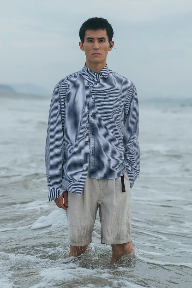 nonnative и Gramicci переосмысляют легкие брюки из дышащего льняного оксфорда на лето