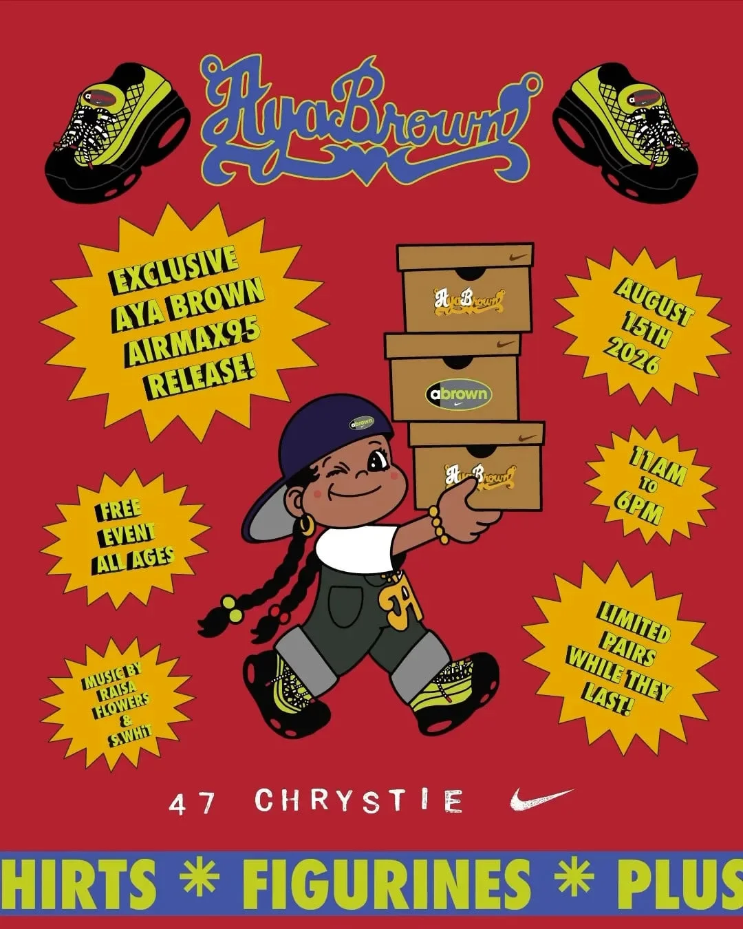 Nike Air Max 95 в расцветке “Atomic Green” от Aya Brown выходит в августе