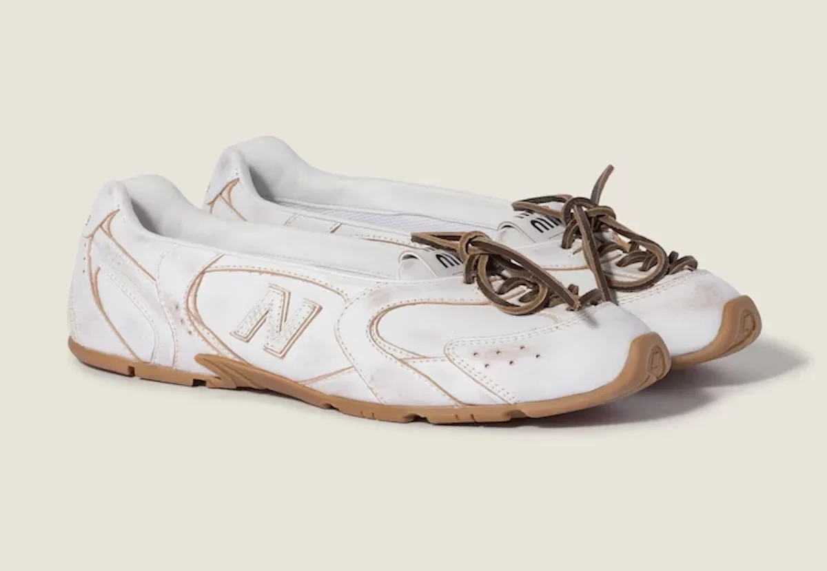 Новый дроп New Balance 530 SL x Miu Miu: пакет для балерин