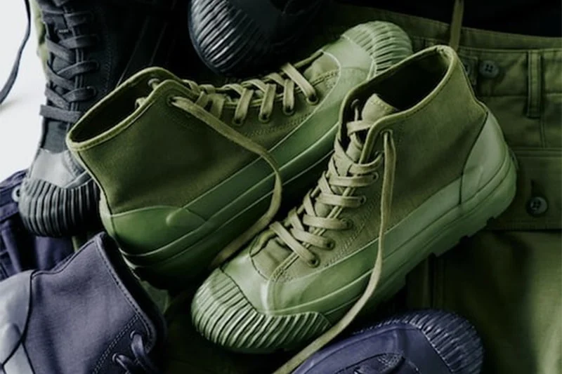 BEAMS PLUS и PF Flyers обновляют GROUNDER BOOTS с военной тканью чинос