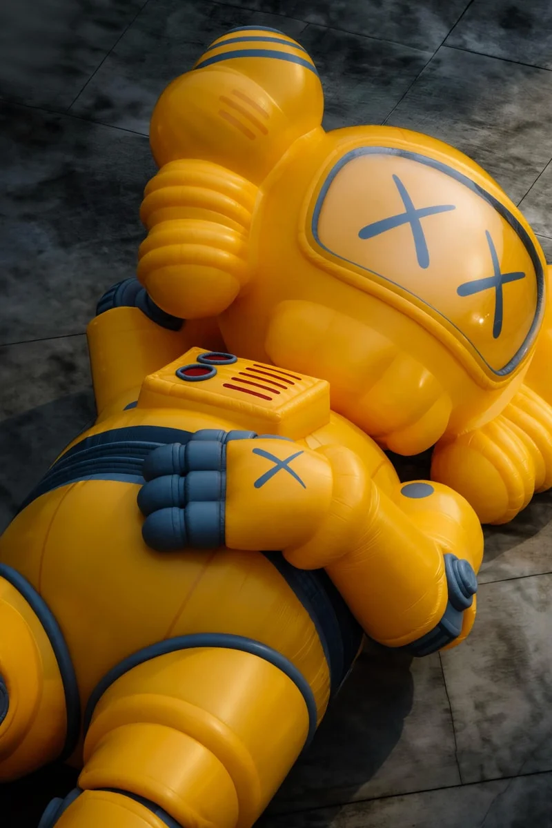 KAWS представляет 30-метрового робота COMPANION у озера Сиху в Ханчжоу для нового проекта "KAWS:HOLIDAY"