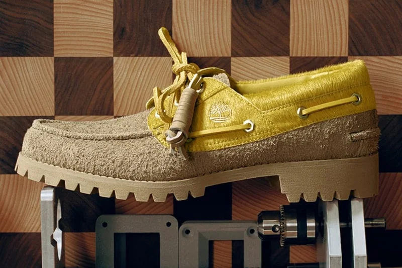 Randomevent и Timberland переосмысляют классические 3-Eye Boat Shoe в цвете песчаных дюн