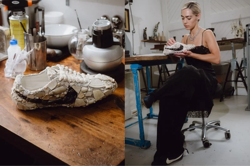 Лондонский ювелир Эмили Фрэнсис Барретт переосмысляет Nike Moon Shoe