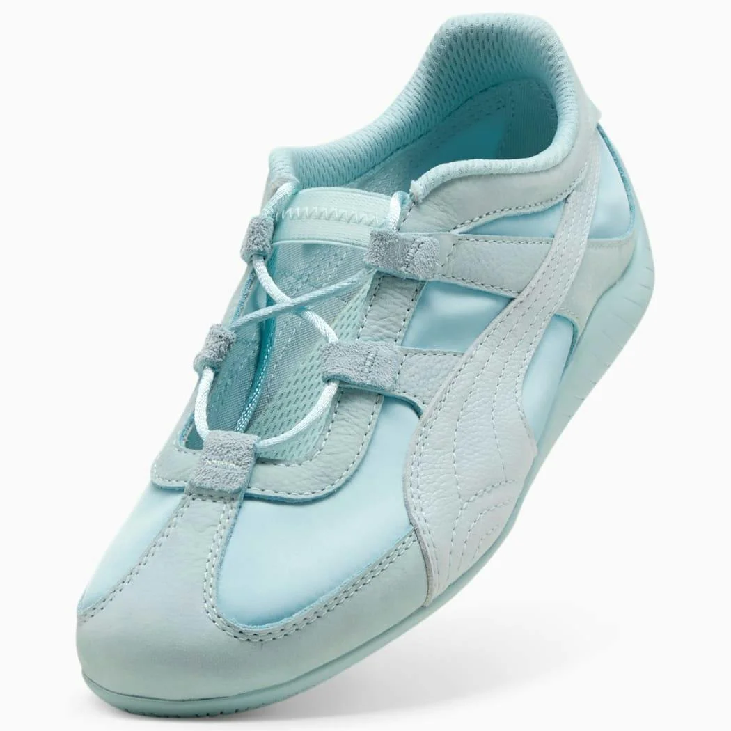 Кроссовки PUMA Speedcat: от спортивного кэжуала до стильных Мэри Джейн в аквамариновом цвете