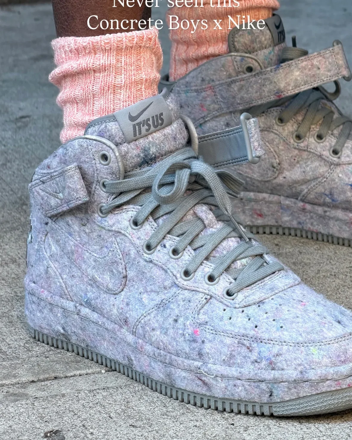 Concrete Boys x Nike Air Force 1 Mid: вдохновение от бетона