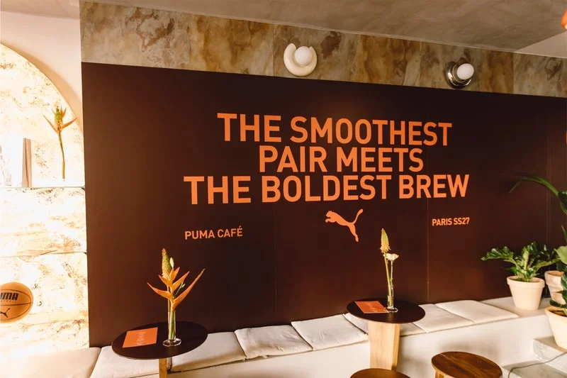 PUMA открыла кафе в Париже, вдохновлённое Suede и Speedcat